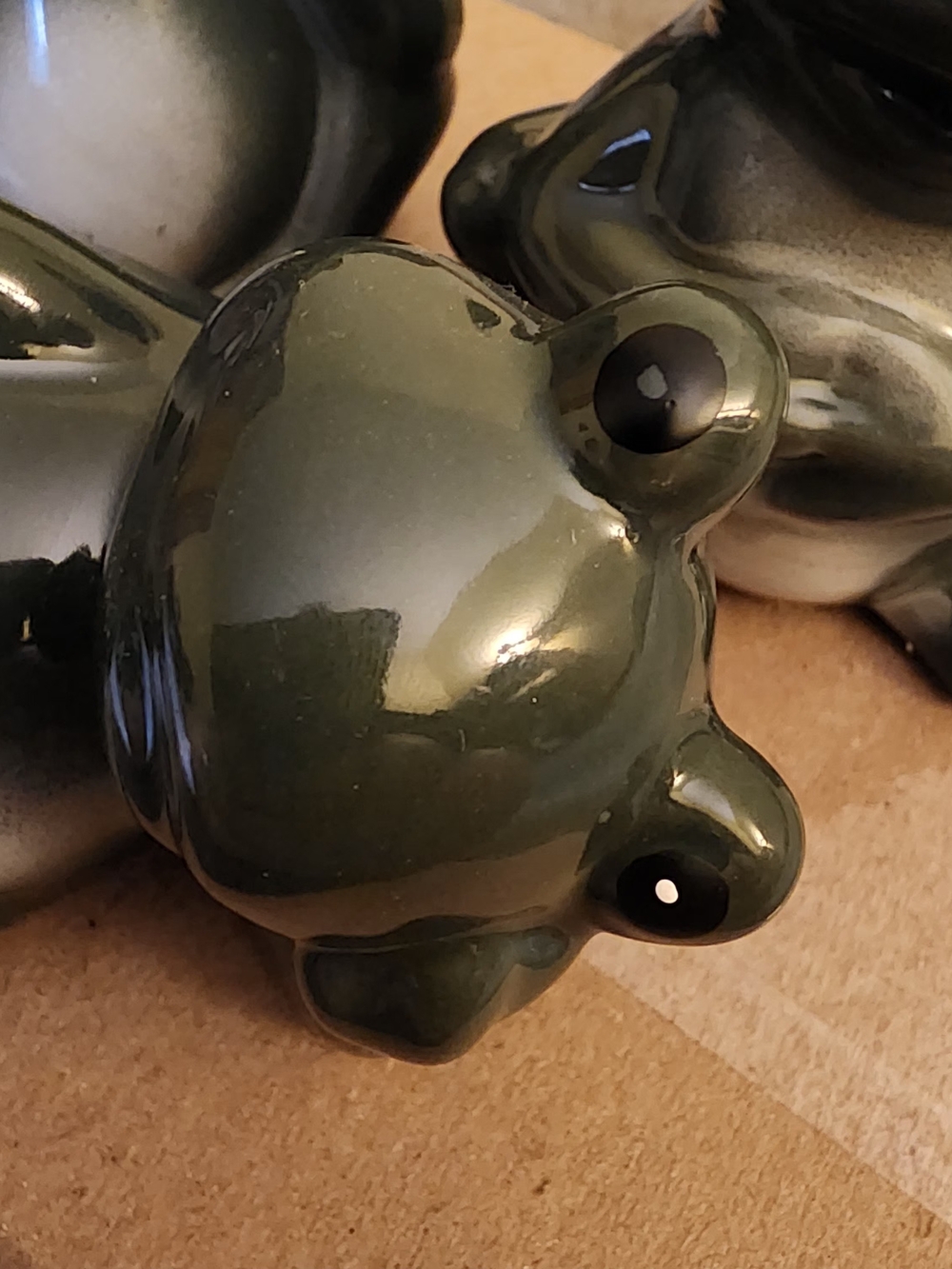 Green Ceramic Frog Figurine Set - Home Accents - Picture 6 of 9